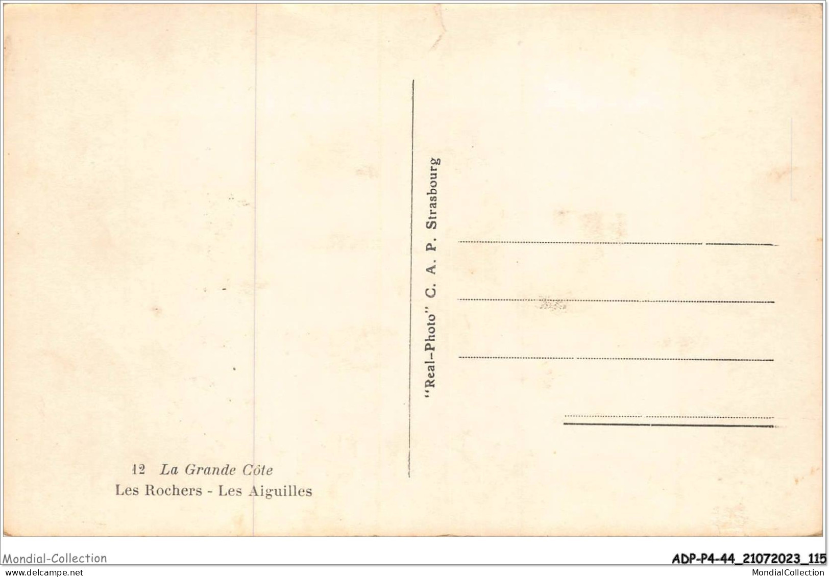 ADPP4-44-0345 - LA GRANDE COTE - Les Rochers - Les Aiguilles - Sonstige & Ohne Zuordnung