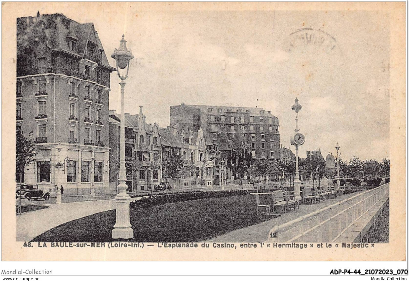 ADPP4-44-0323 - LA BAULE-sur-MER - L'esplanade Vers Le Casino Entre "l'hermitage" Et Le "majestic" - La Baule-Escoublac