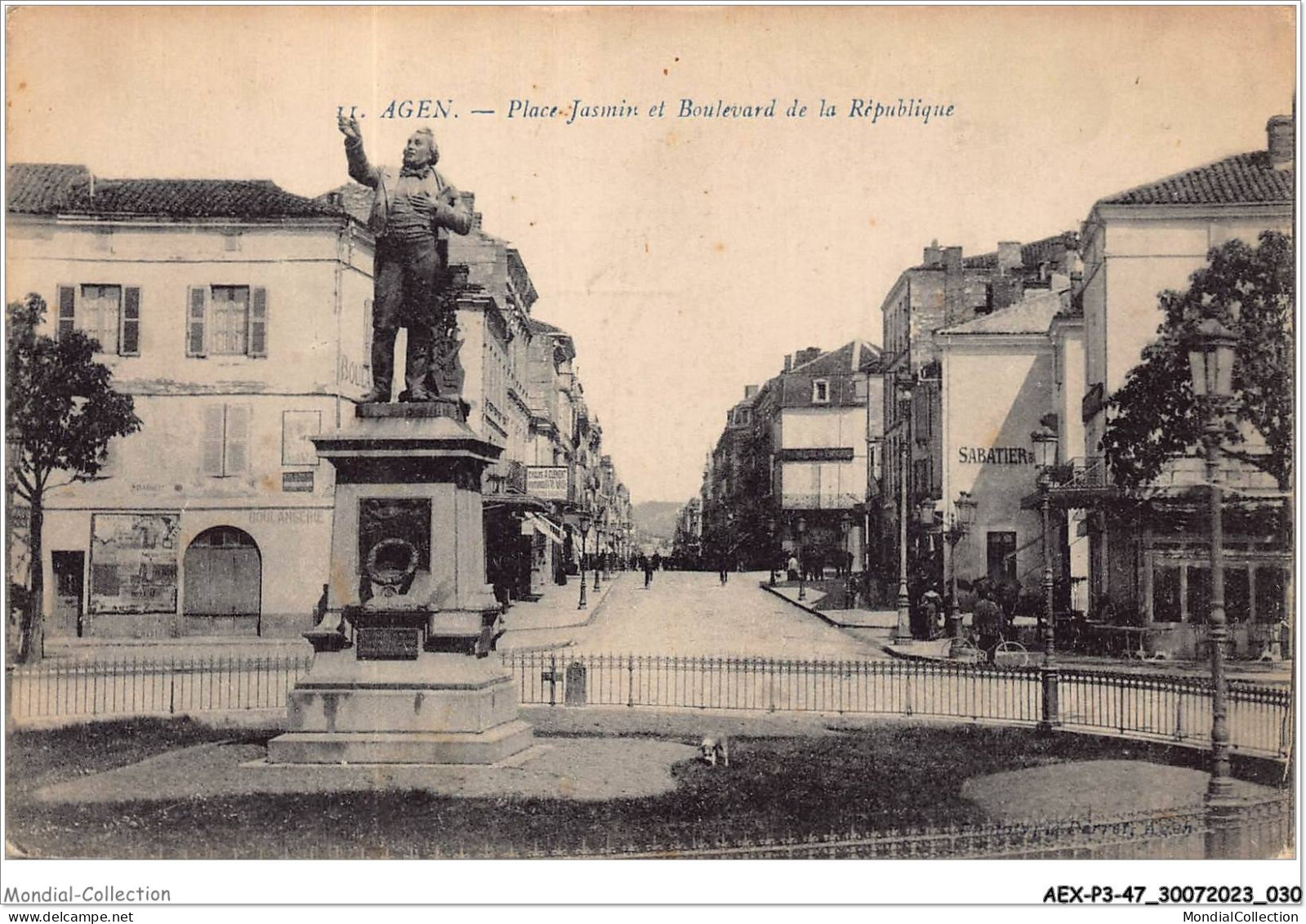 AEXP3-47-0188 - AGEN - Place Jasmin Et Boulevard De La République  - Agen