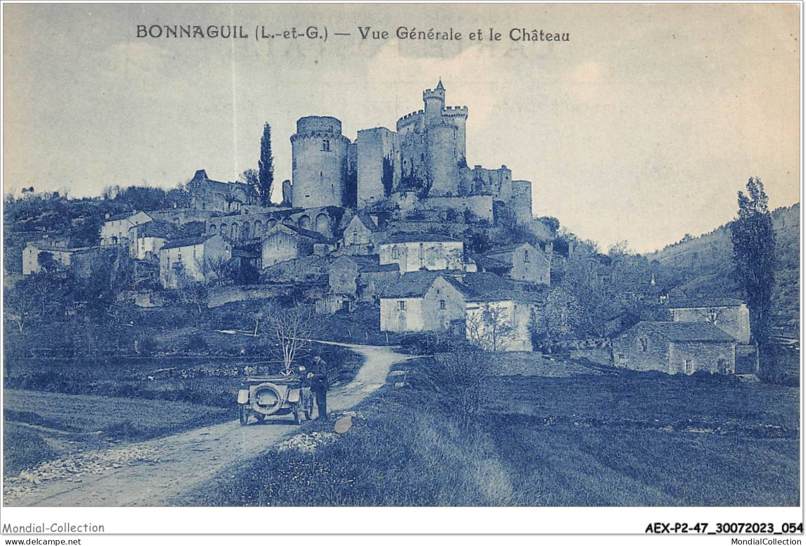 AEXP2-47-0117 - BONNAGUIL - Vue Générale Et Le Château  - Fumel