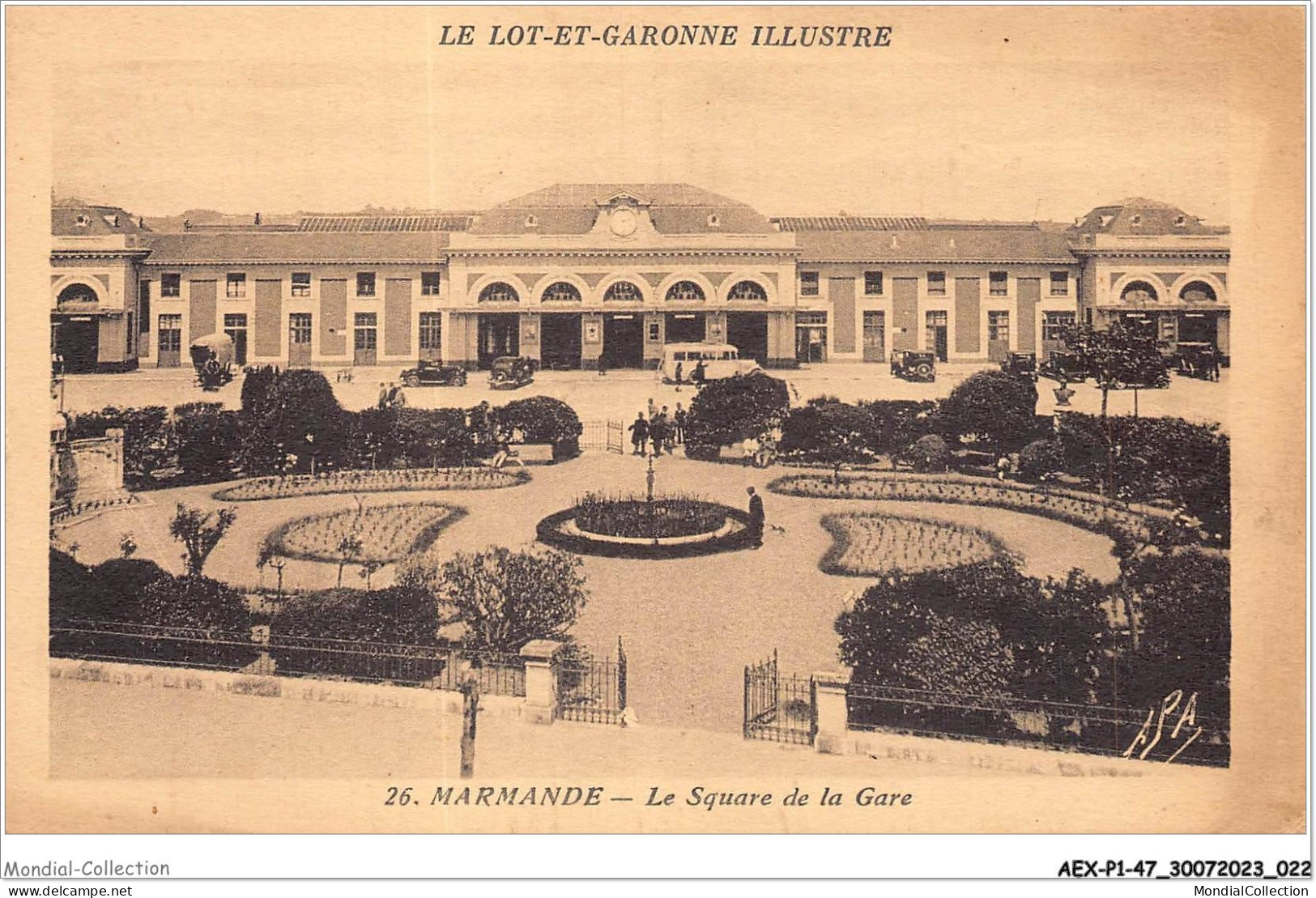 AEXP1-47-0012 - MARMANDE - Le Square De La Gare  - Marmande