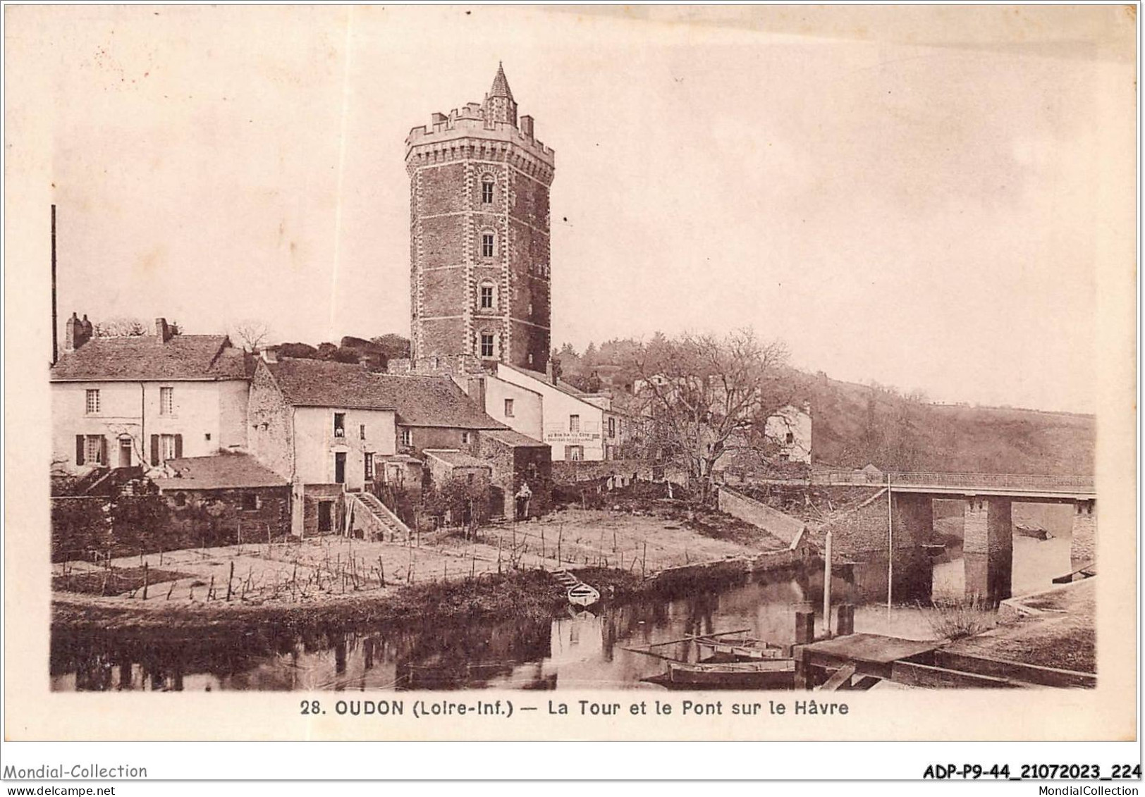 ADPP9-44-0875 - OUDON - La Tour Et Le Pont Sur La Hâvre  - Oudon