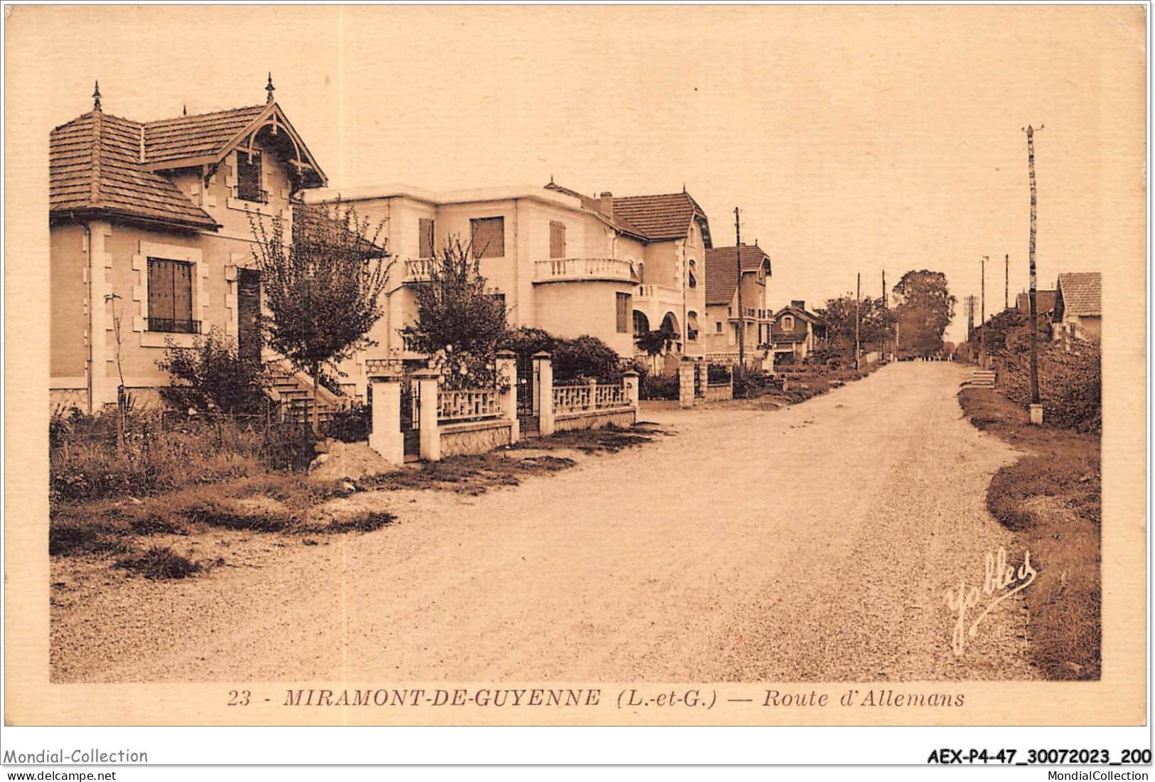 AEXP4-47-0381 - MIRAMONT-DE-GUYENNE - Route D'allemans  - Marmande