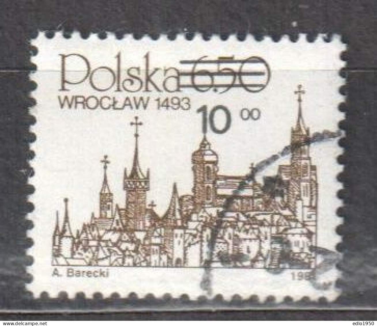 Poland 1982 - Wroclaw - Surcharged - Mi 2817 - Used - Used Stamps