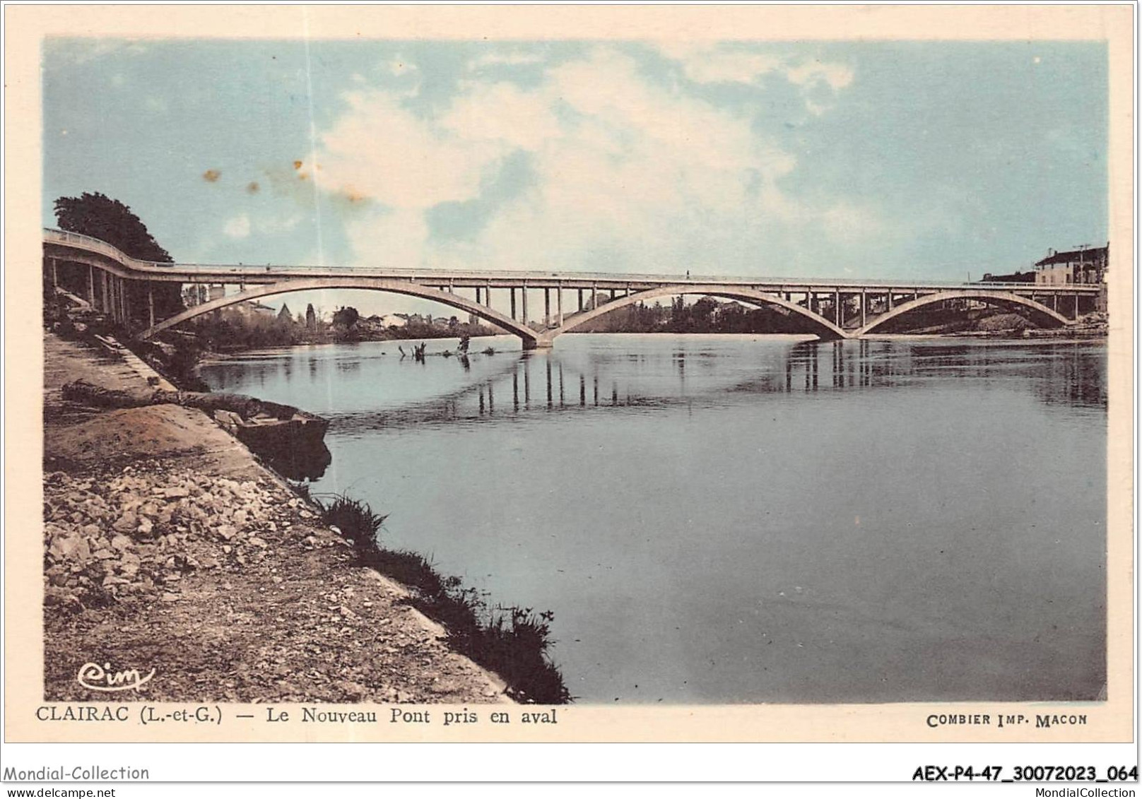 AEXP4-47-0313 - CLAIRAC - Le Nouveau Pont Pris En Aval  - Marmande