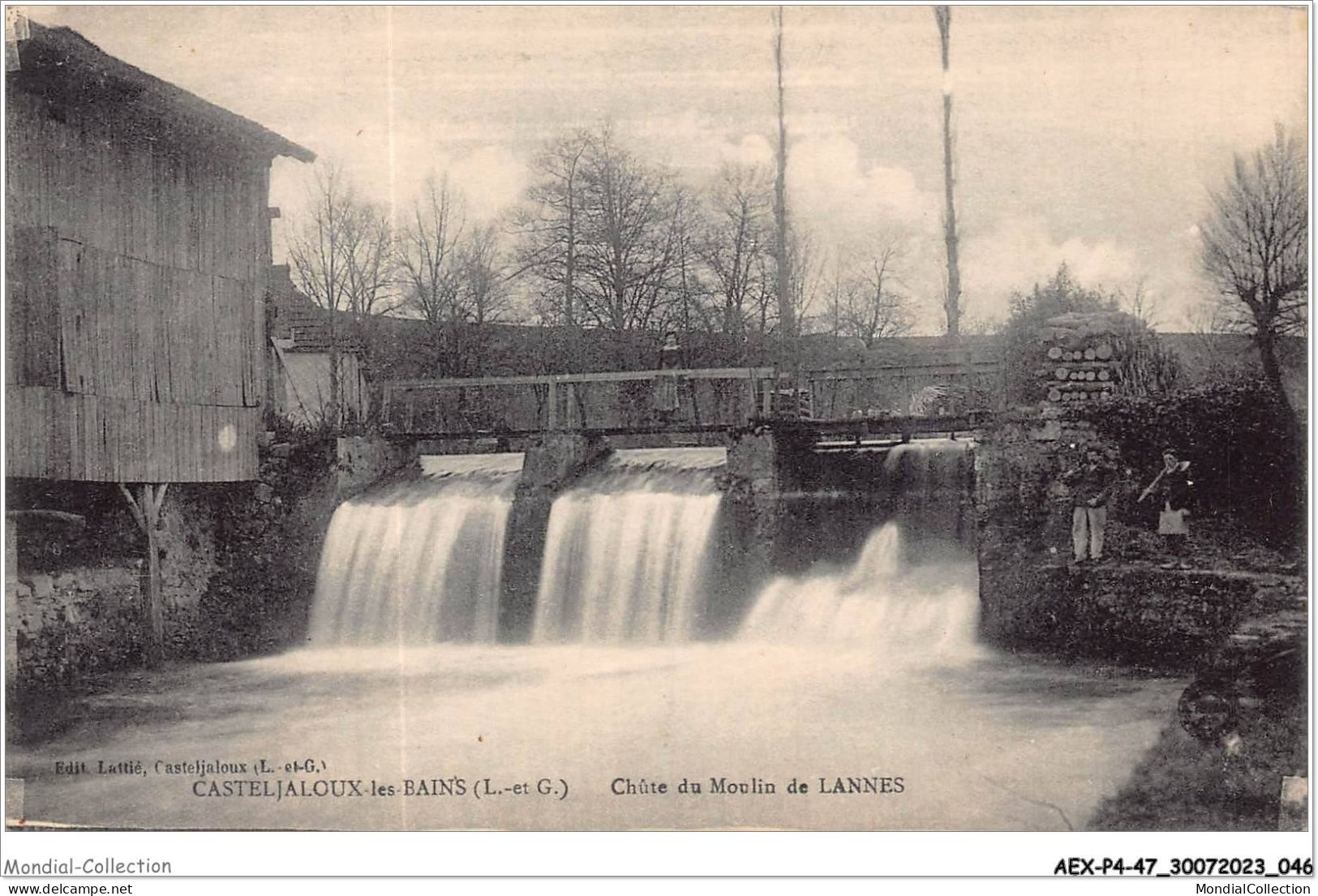 AEXP4-47-0304 - CASTELJALOUX-les-BAINS - Chûte Du Moulin De Lannes  - Casteljaloux