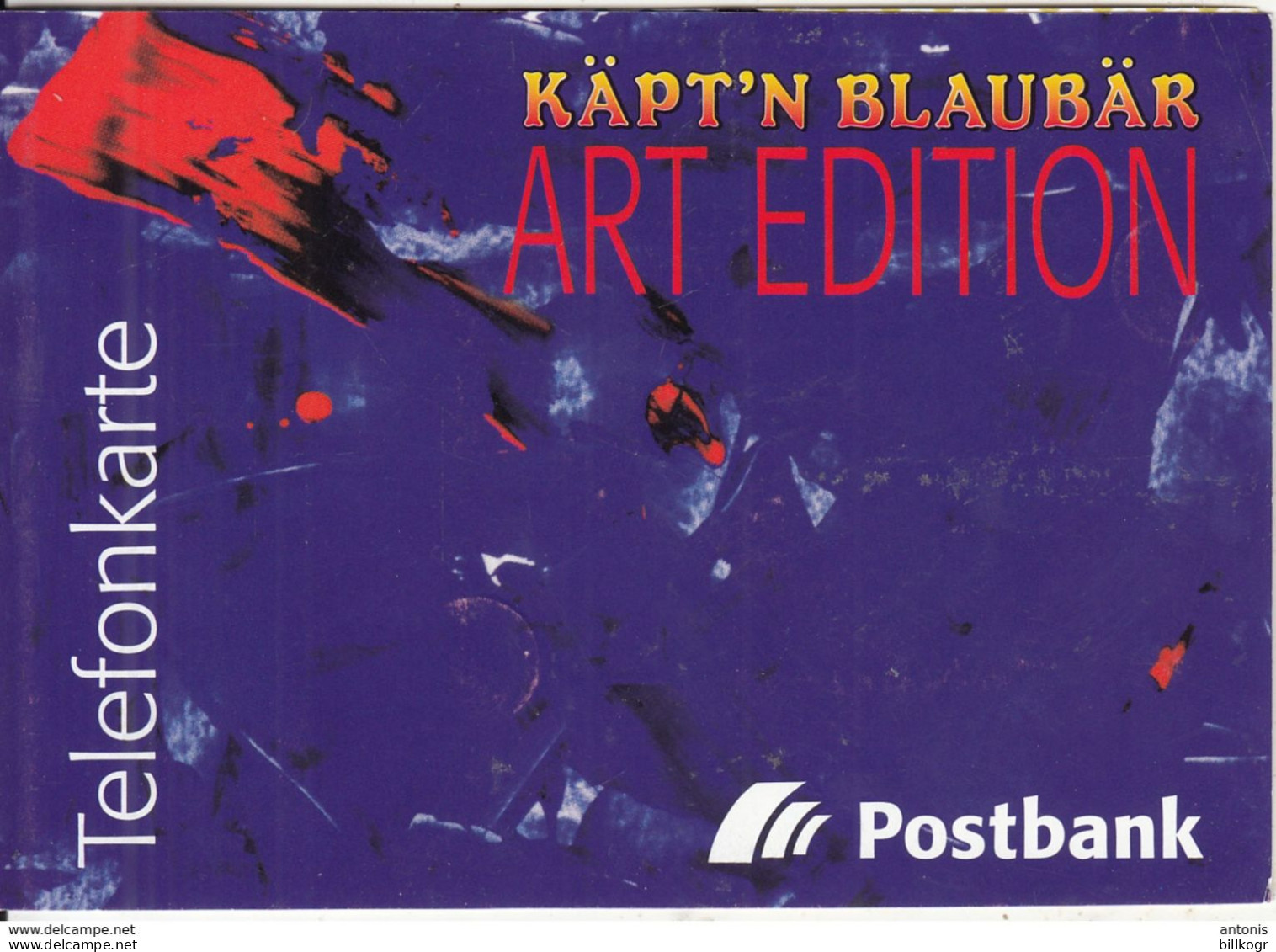 GERMANY(chip) - Cartoon, Kart"n Blaubar Art Edition, Postbank(O 1019), Tirage 35300, 09/97, Mint - O-Series : Séries Client