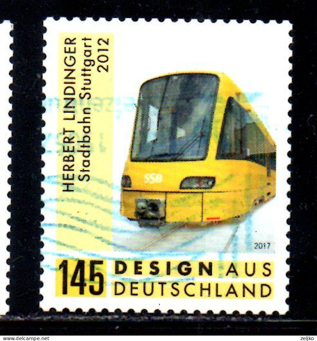 Germany 2017, Used,  Michel 3349, Light Rail Stuttgart (1) - Gebruikt