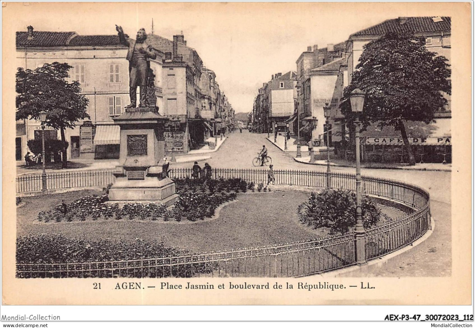 AEXP3-47-0229 - AGEN - Place Jasmin Et Boulevard De La République  - Agen