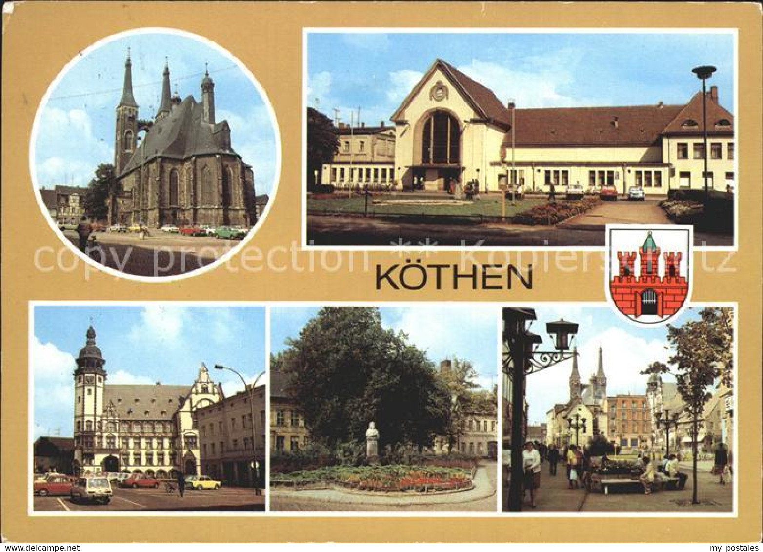 72222608 Koethen Anhalt Markt St Jakobskirche Bahnhof Rathaus Johann Sebastian B - Koethen (Anhalt)