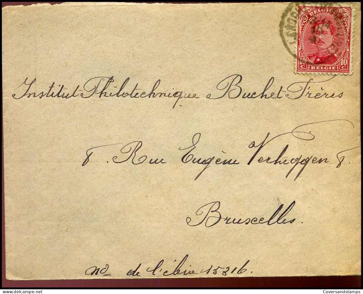 Cover Naar Bruxelles - N° 138  - 1915-1920 Albert I