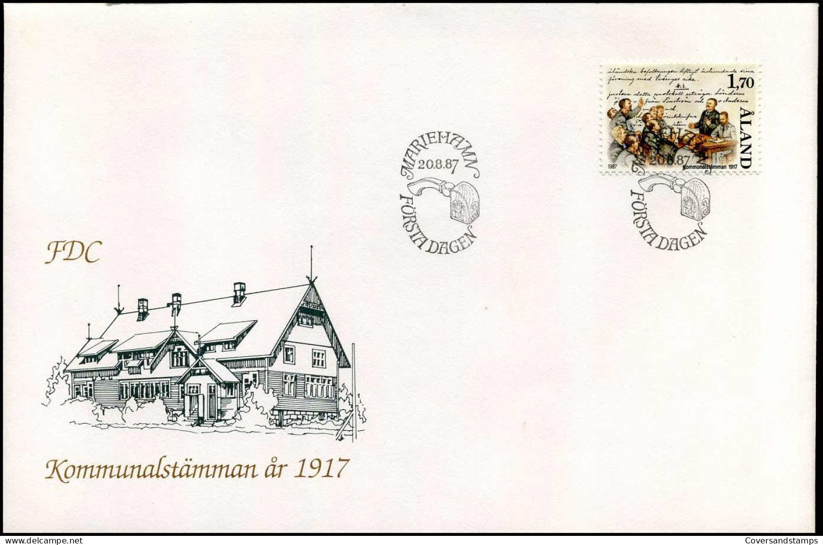 FDC - Aland - Kommunalstämman Ar 1917 - Aland