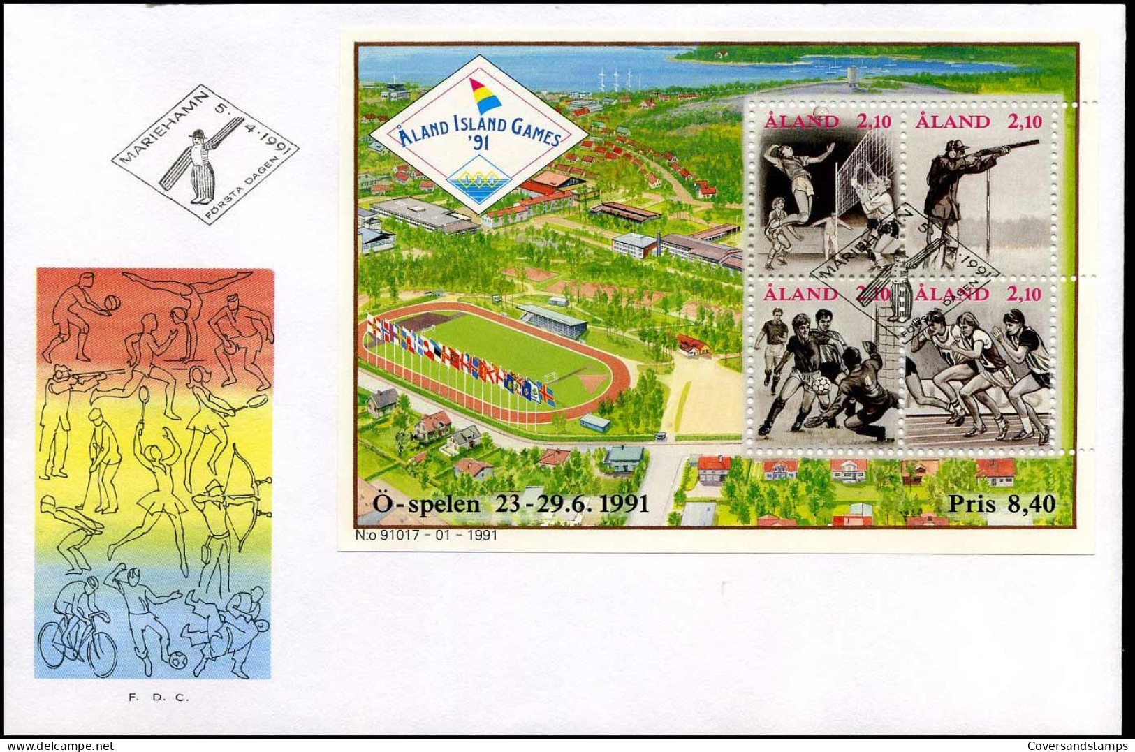 FDC - Aland - Aland Island Games '91 - Aland