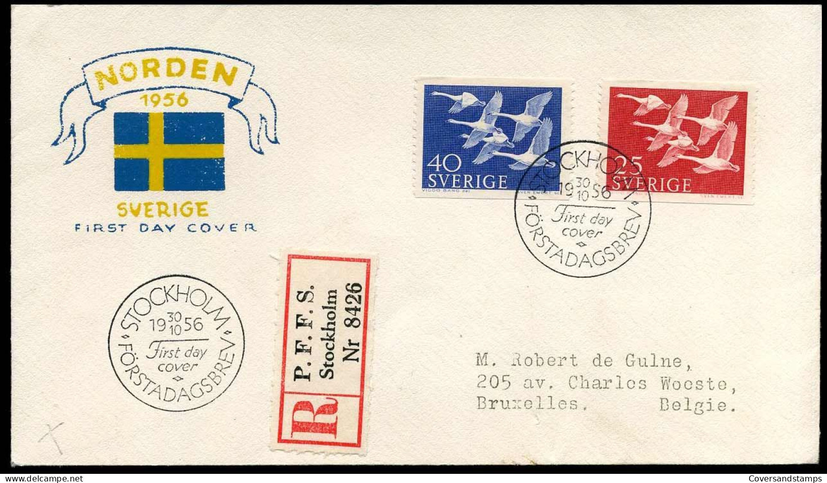FDC - Norden 1956 - FDC