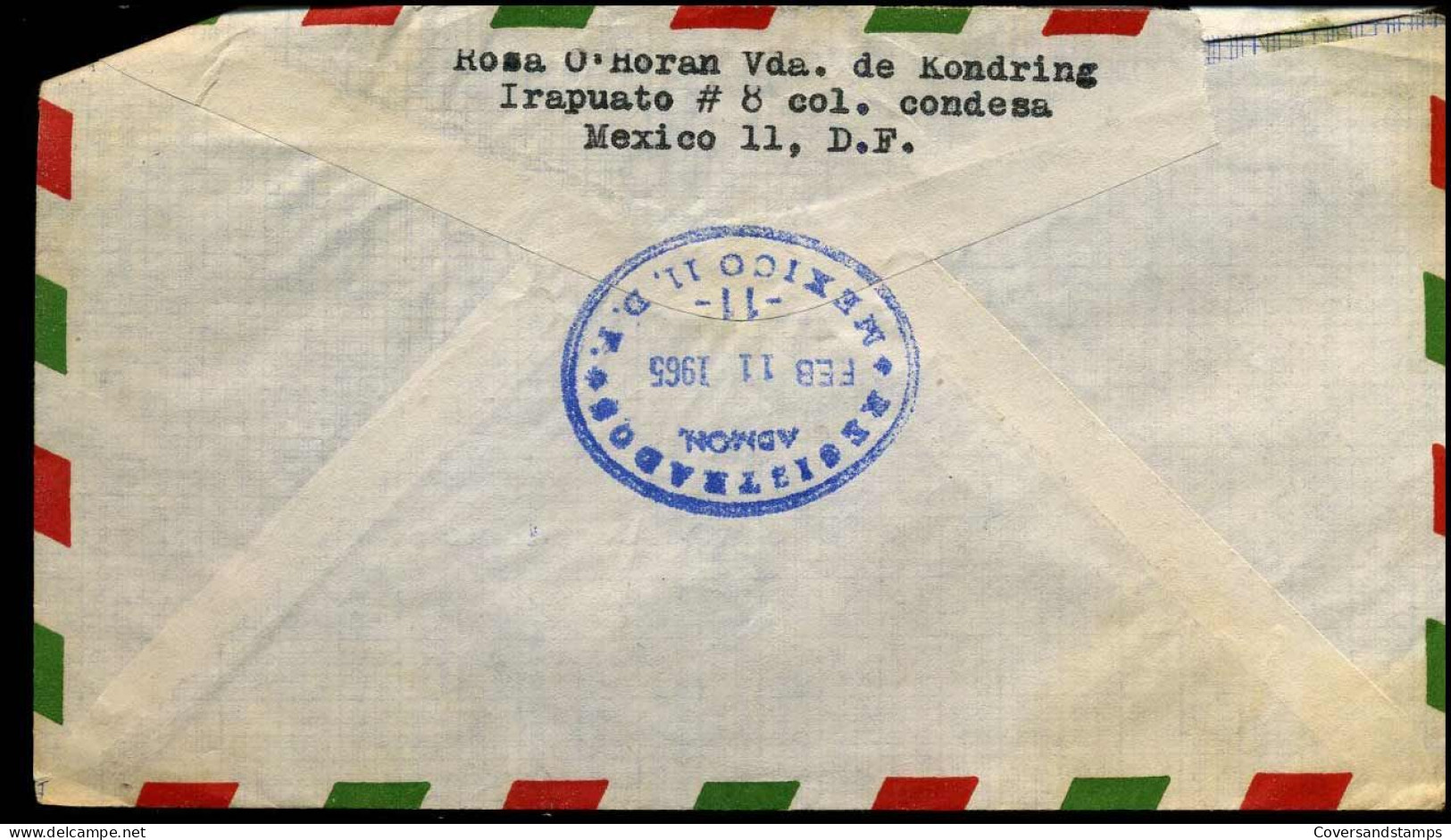 Airmail Cover To Antwerp, Belgium  - Mexique