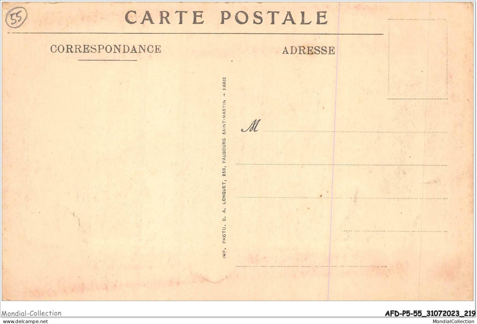 AFDP5-55-0605 - LA GUERRE EN ARGONNE - CLERMONT-EN-ARGONNE - Après Le Bombardement  - Clermont En Argonne