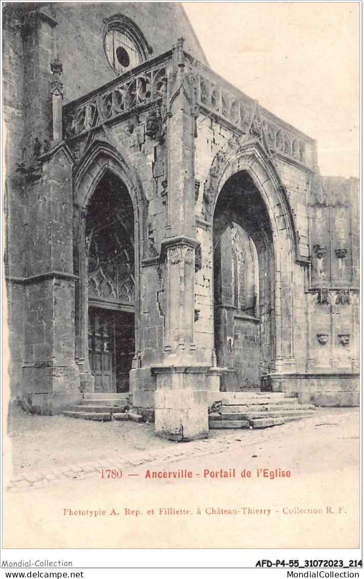 AFDP4-55-0493 - ANCERVILLE - Portail De L'église - Bar Le Duc