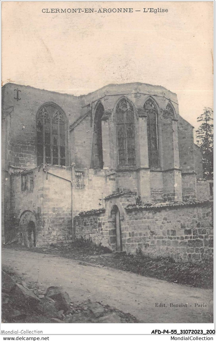 AFDP4-55-0486 - CLERMONT-EN-ARGONNE - L'église - Clermont En Argonne