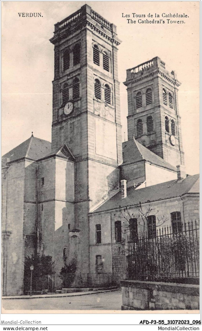 AFDP3-55-0313 - VERDUN - Les Tours De La Cathédrale - Verdun