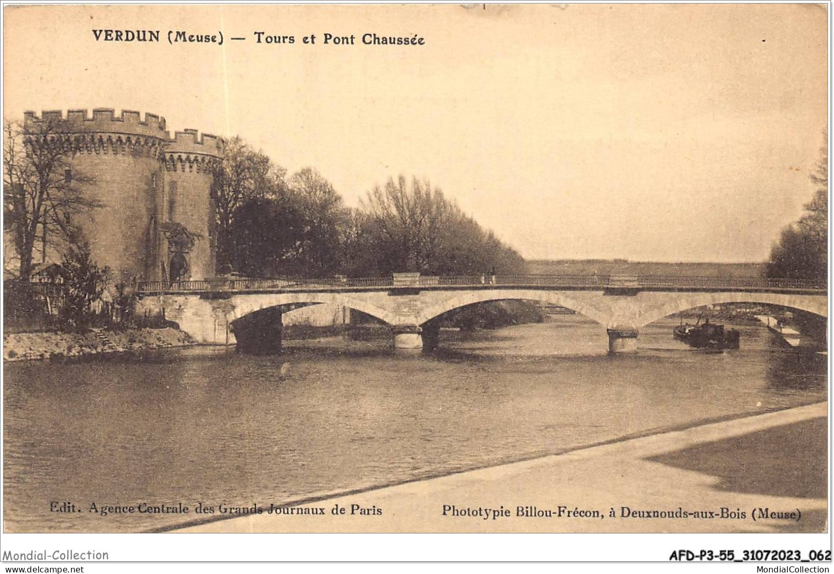 AFDP3-55-0296 - VERDUN - Tour Et Pont Chaussée - Verdun