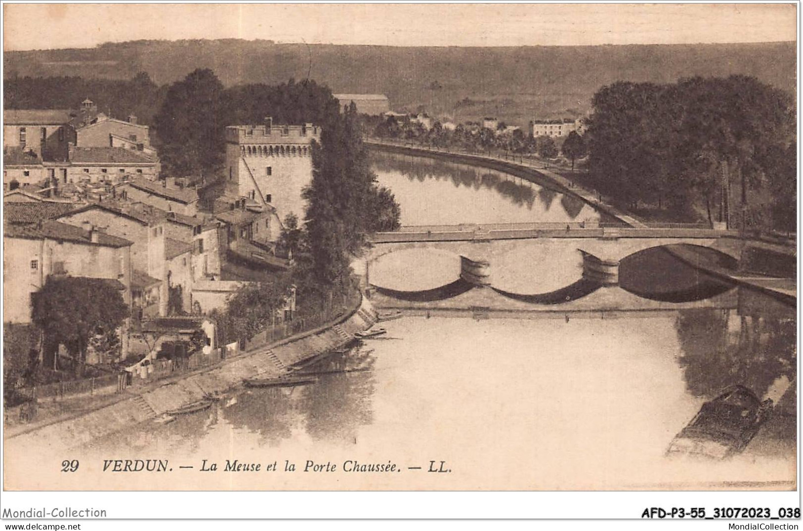 AFDP3-55-0284 - VERDUN - La Meuse Et La Porte Chaussée - Verdun