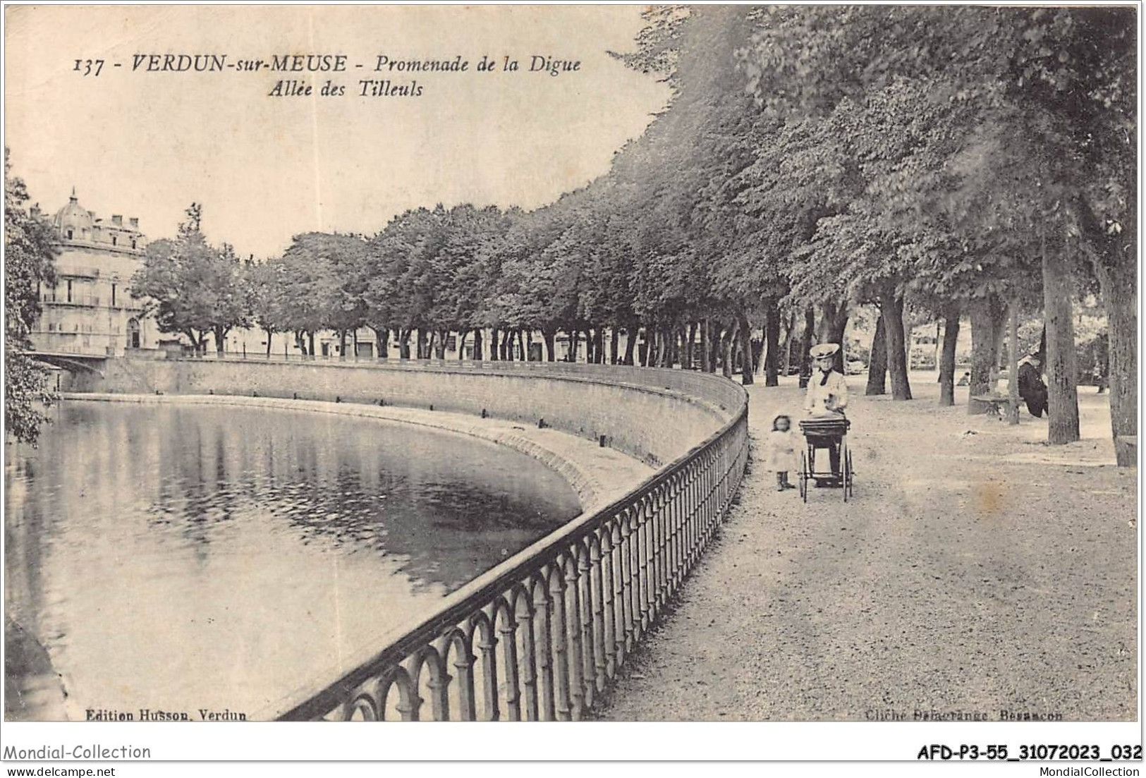 AFDP3-55-0281 - VERDUN-SUR-MEUSE - Promenade De La Digue - Allée Des Tilleuls - Verdun