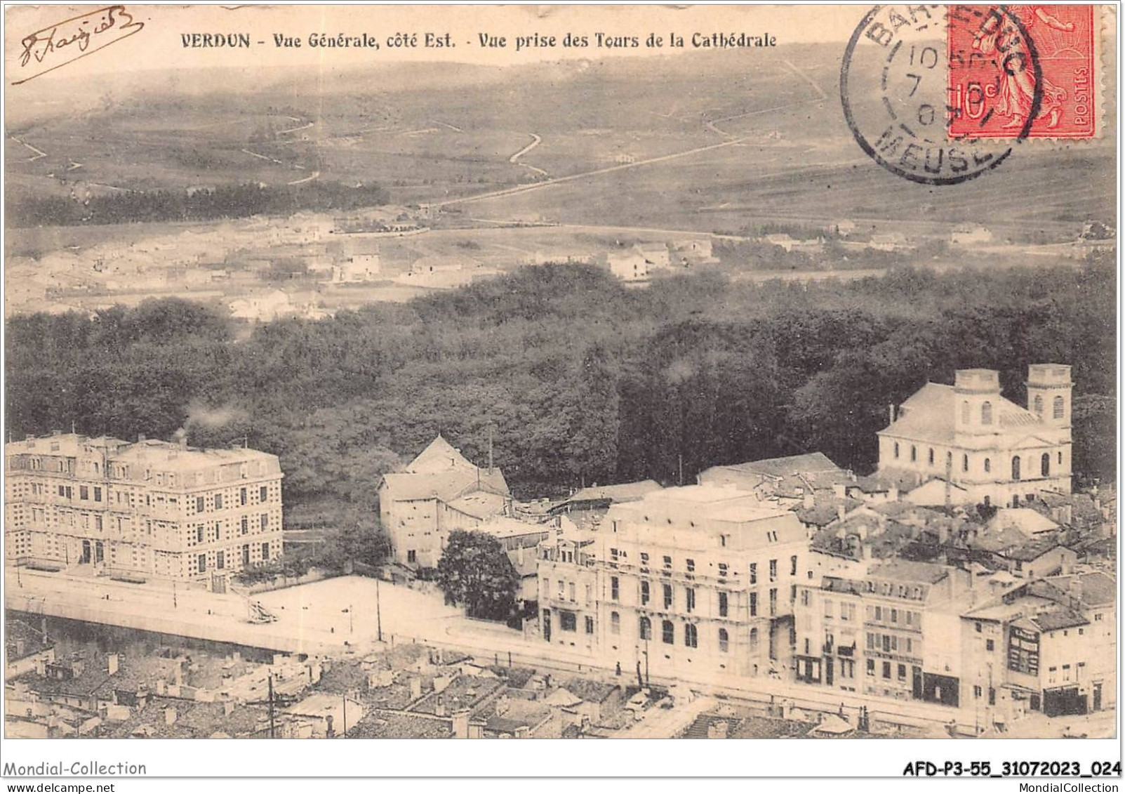 AFDP3-55-0277 - VERDUN - Vue Générale - Côté Est - Vue Prise Des Tours De La Cathédrale - Verdun