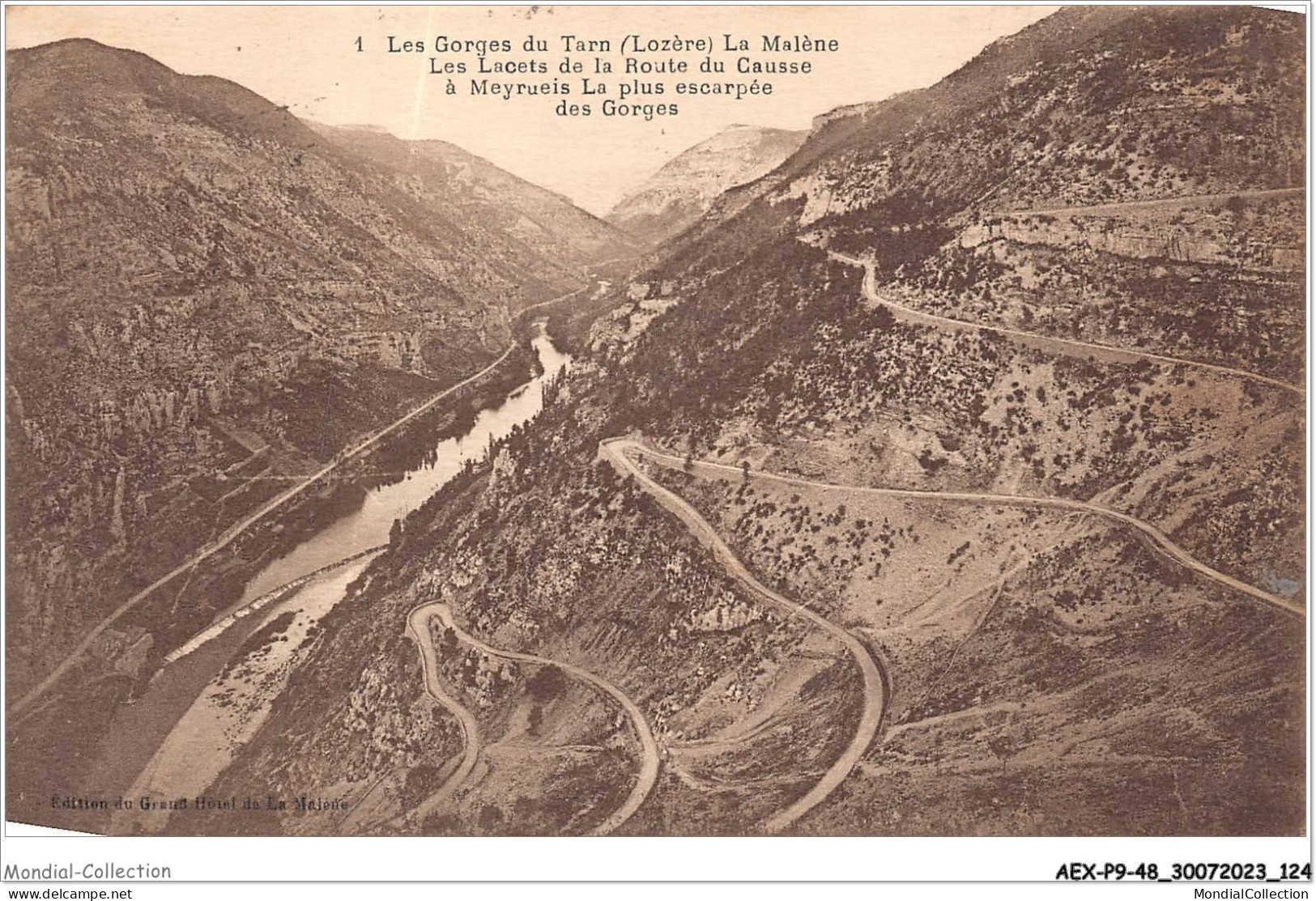 AEXP9-48-0892 - GORGES DU TARN - La Malène - Les Lacets De La Route Du Causse à MEYRUEIS  - Meyrueis