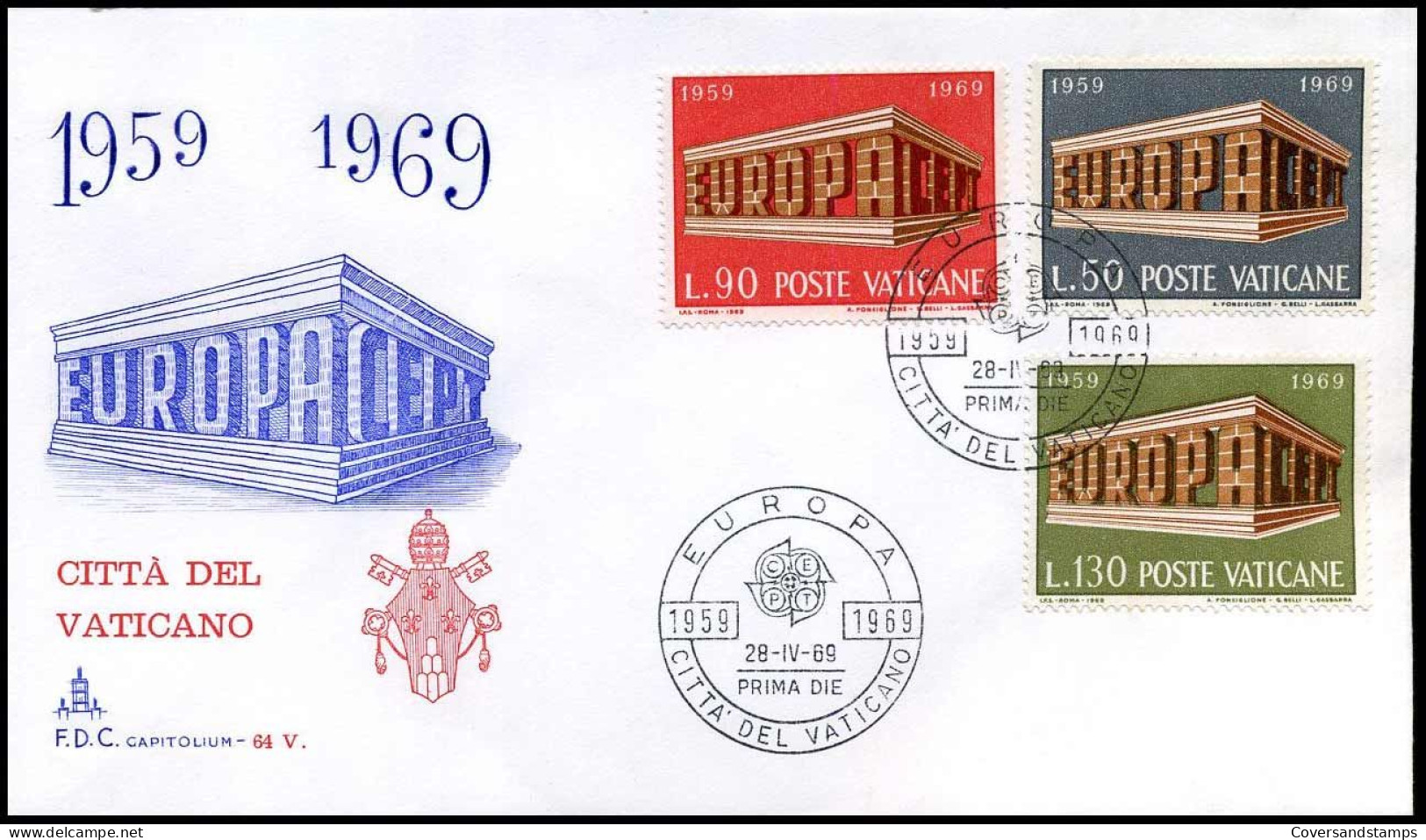 FDC - Citta Del Vaticano - Europa CEPT 1969 - 1969