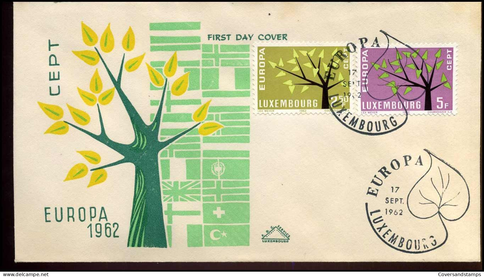 FDC - Luxembourg - 1962