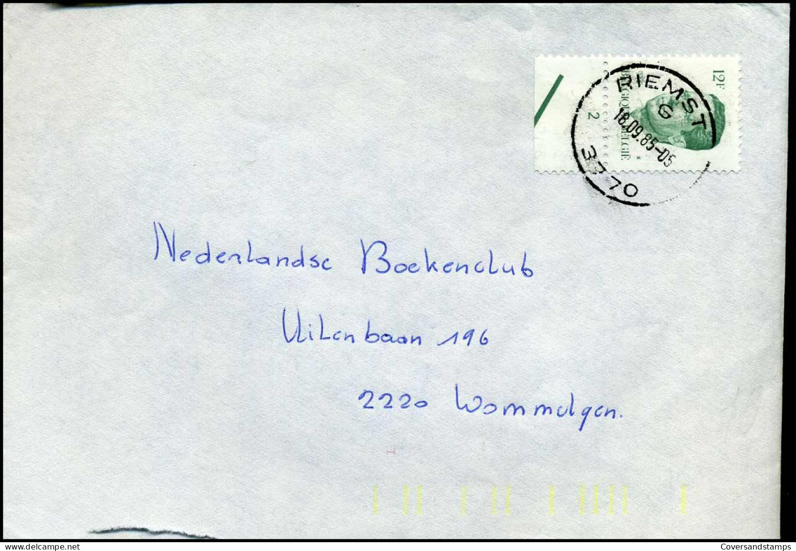 Cover Naar Wommelgem, - N° 2113 Met Plaatnummer "2" - 1981-1990 Velghe