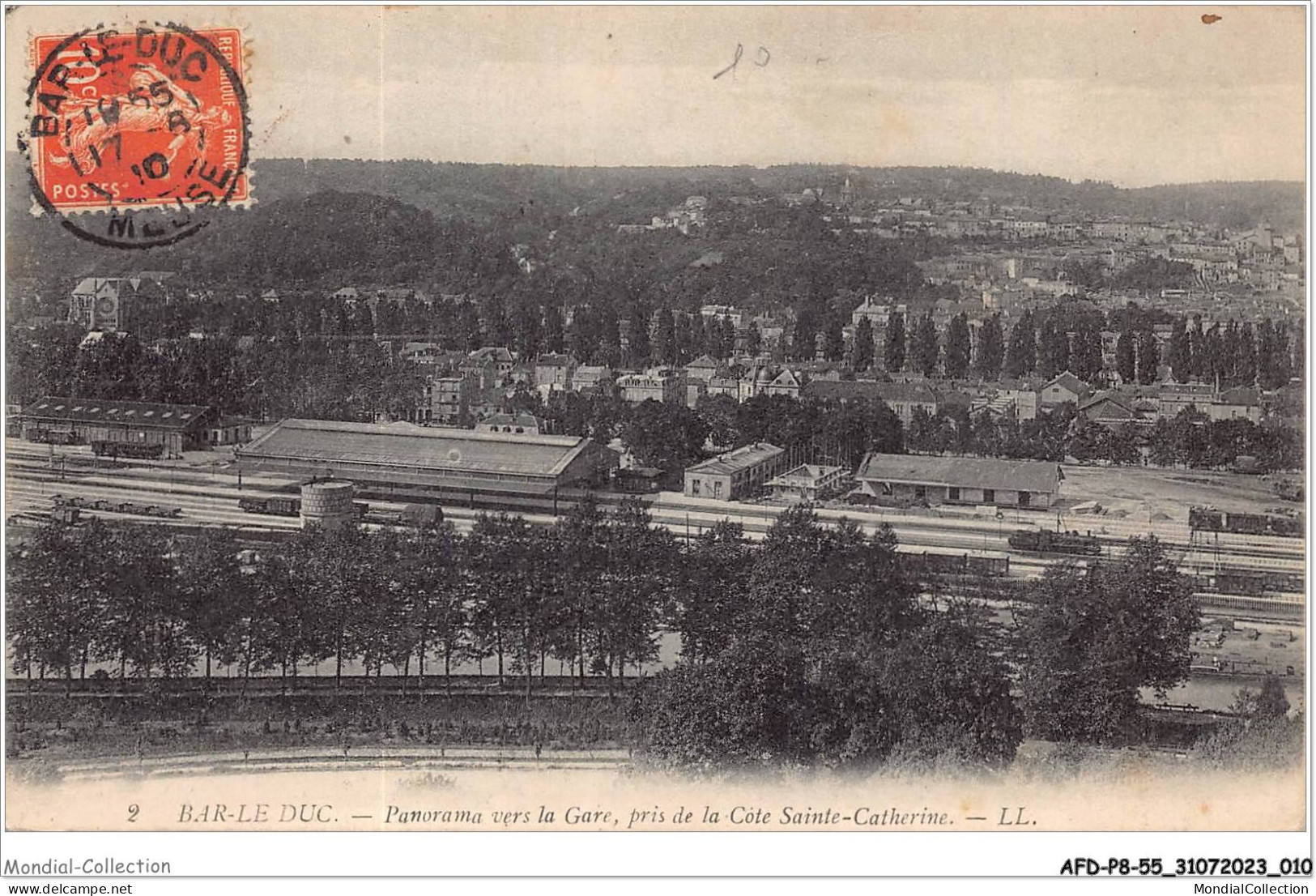 AFDP8-55-0836 - BAR-LE-DUC - Panorama Vers La Gare - Pris De La Côte Sainte-cathérine  - Bar Le Duc