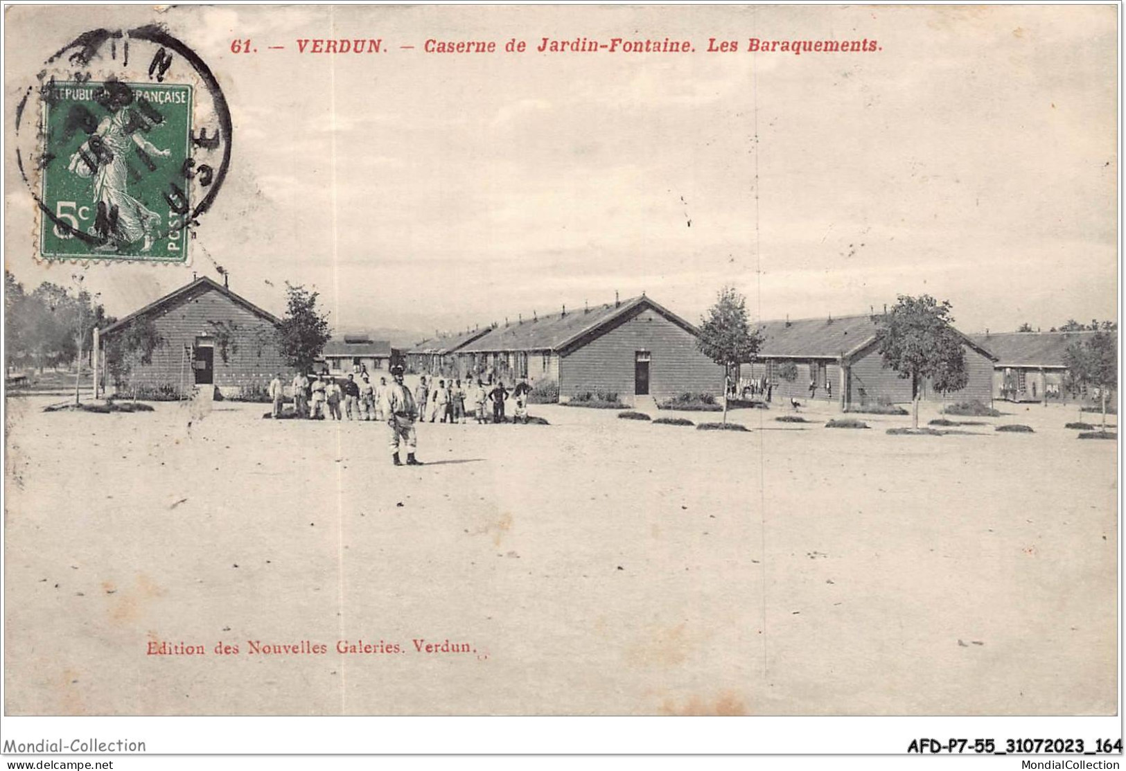 AFDP7-55-0808 - VERDUN - Caserne De Jardin-fontaine - Les Baraquements  - Verdun