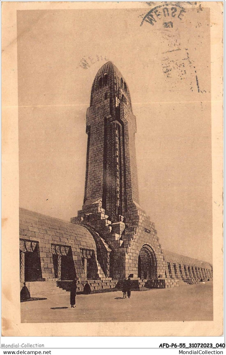 AFDP6-55-0630 - Ossuaire Et Phare De DOUAUMONT - Le Phare Qui Rayonnera La Nuit Remplacera Par Sa Veillée Perpétuelle - Douaumont