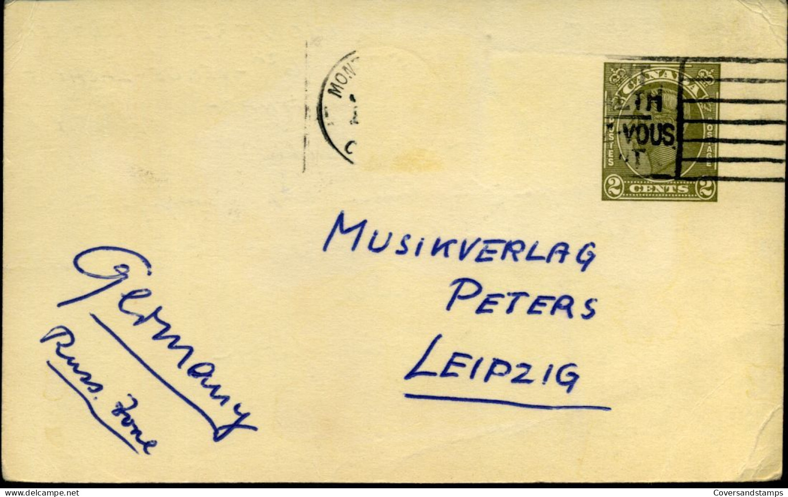 Post Card To Leipzig, Germany - 1961-1970
