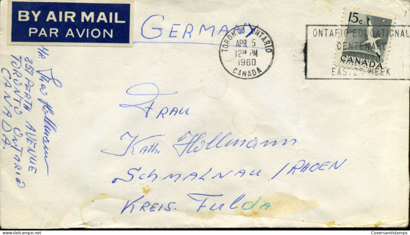 Cover To Fulda, Germany - Lettres & Documents