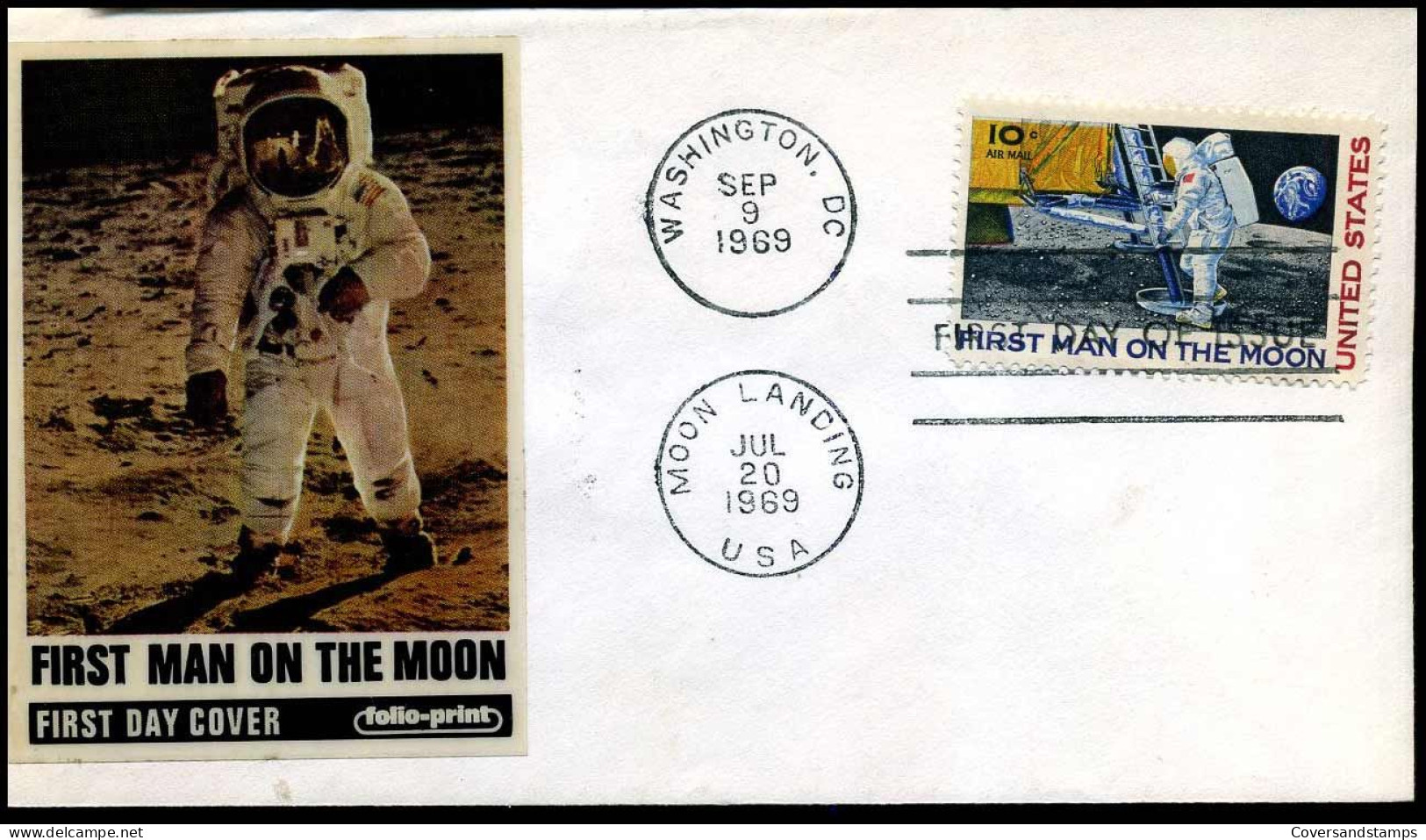 FDC - First Man On The Moon - 1961-1970