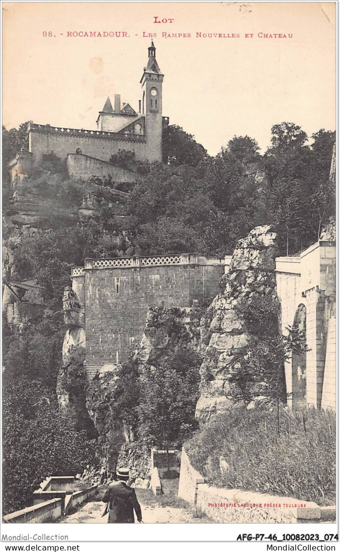 AFGP7-46-0591 - ROCAMADOUR - Les Rampes Nouvelles Et Chateau  - Rocamadour