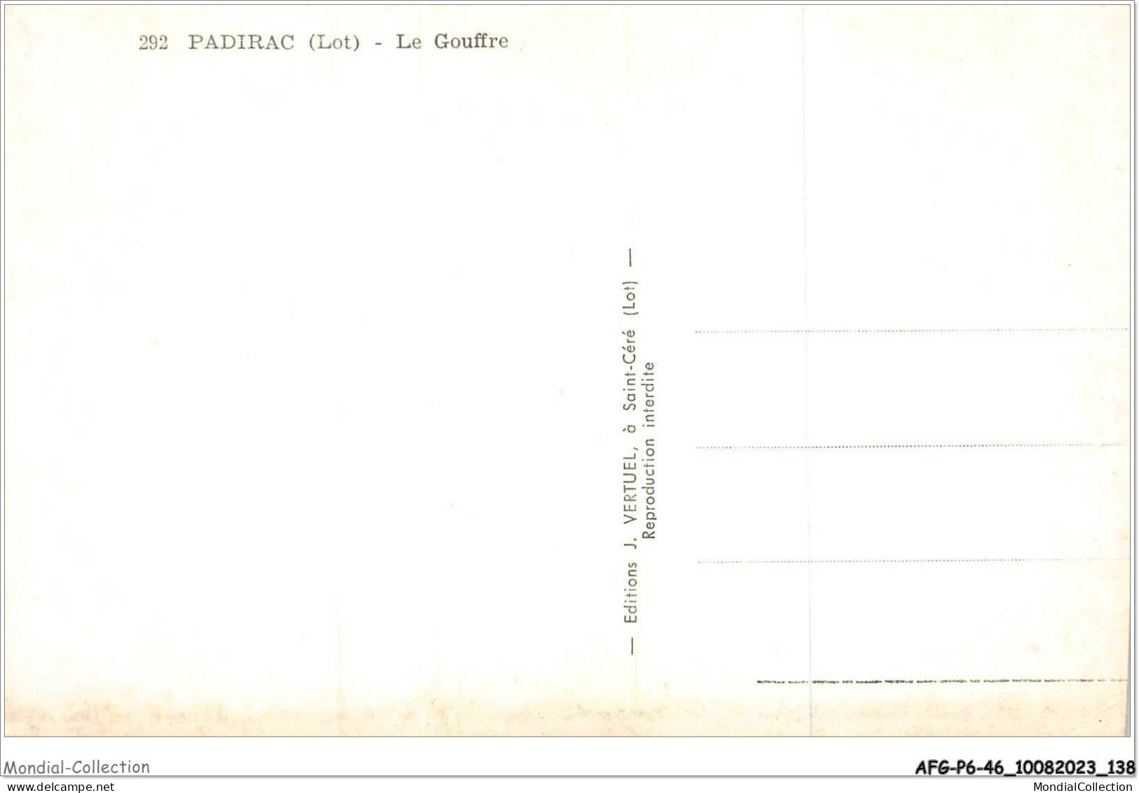 AFGP6-46-0530 - PADIRAC - Le Gouffre  - Padirac