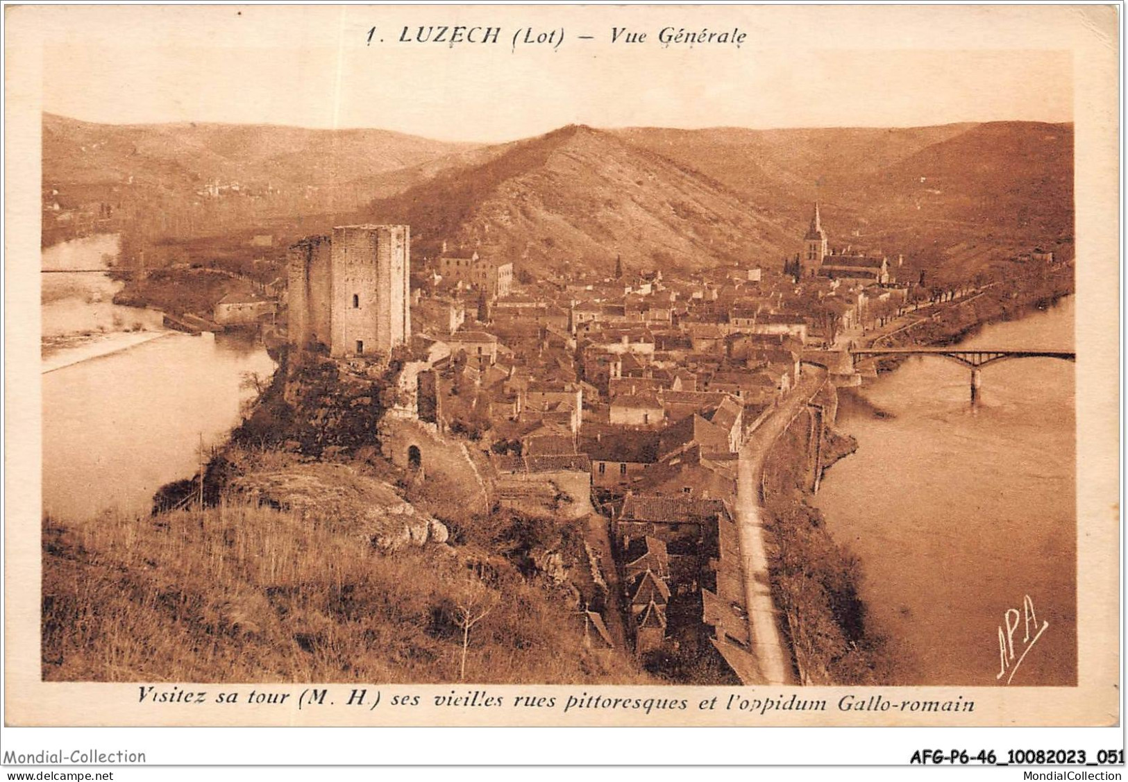 AFGP6-46-0487 - LUZECH - Vue Générale  - Luzech