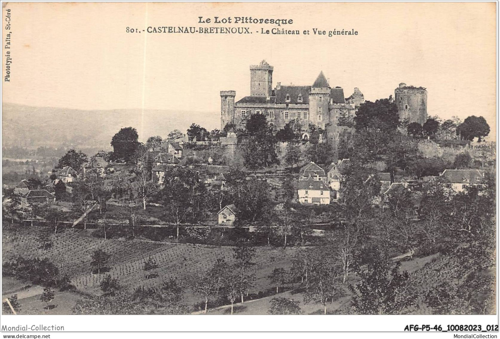 AFGP5-46-0389 - CASTELNAU - BRETENOUX - Le Château Et Vue Générale  - Bretenoux