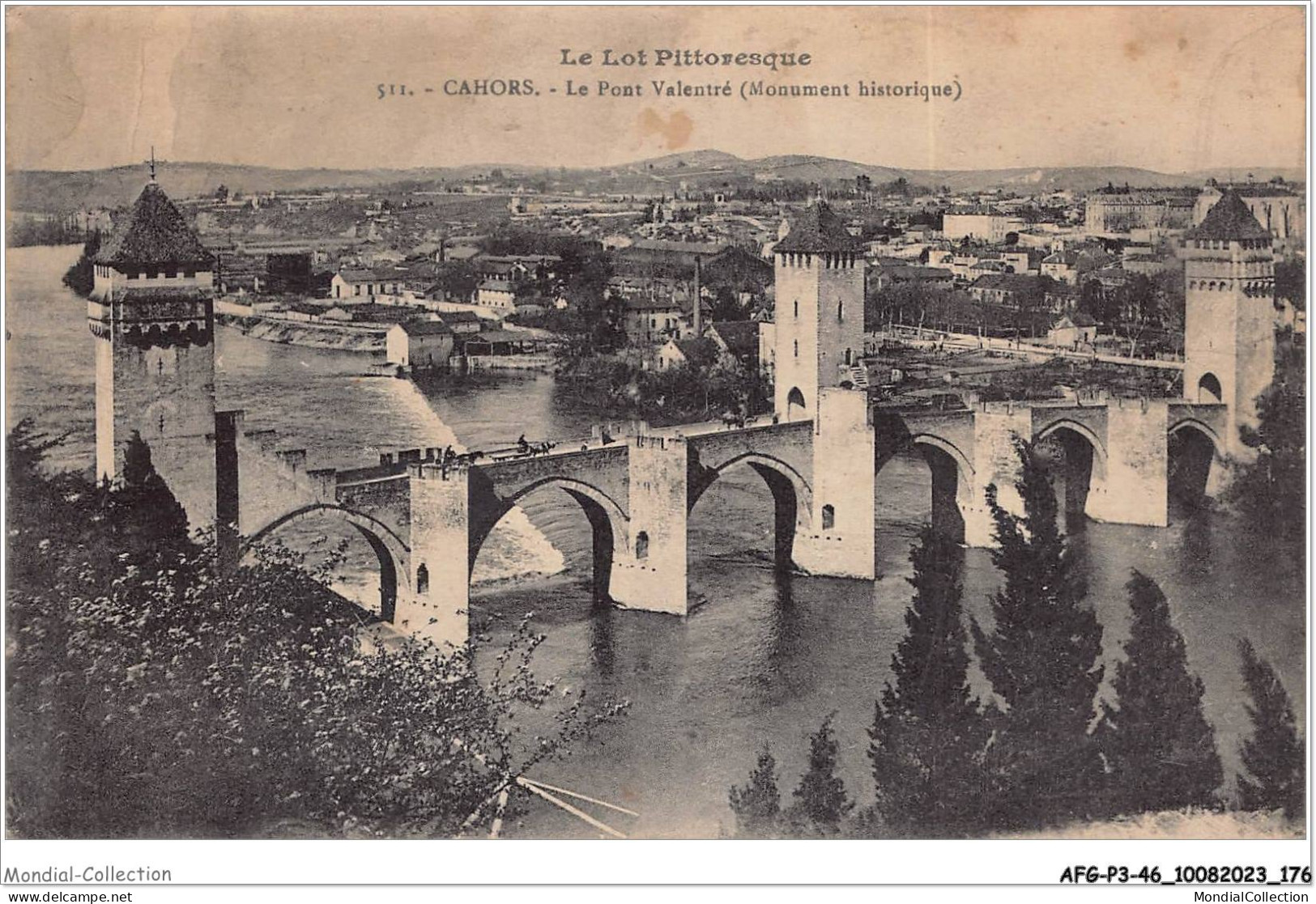 AFGP3-46-0270 - CAHORS - Le Pont Valentré - Monument Historique  - Cahors