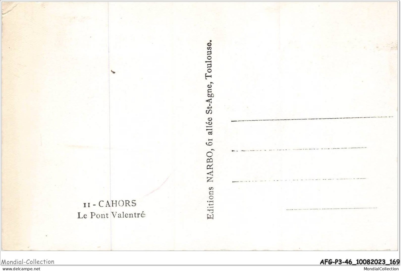 AFGP3-46-0266 - CAHORS - Le Pont Valentré  - Cahors