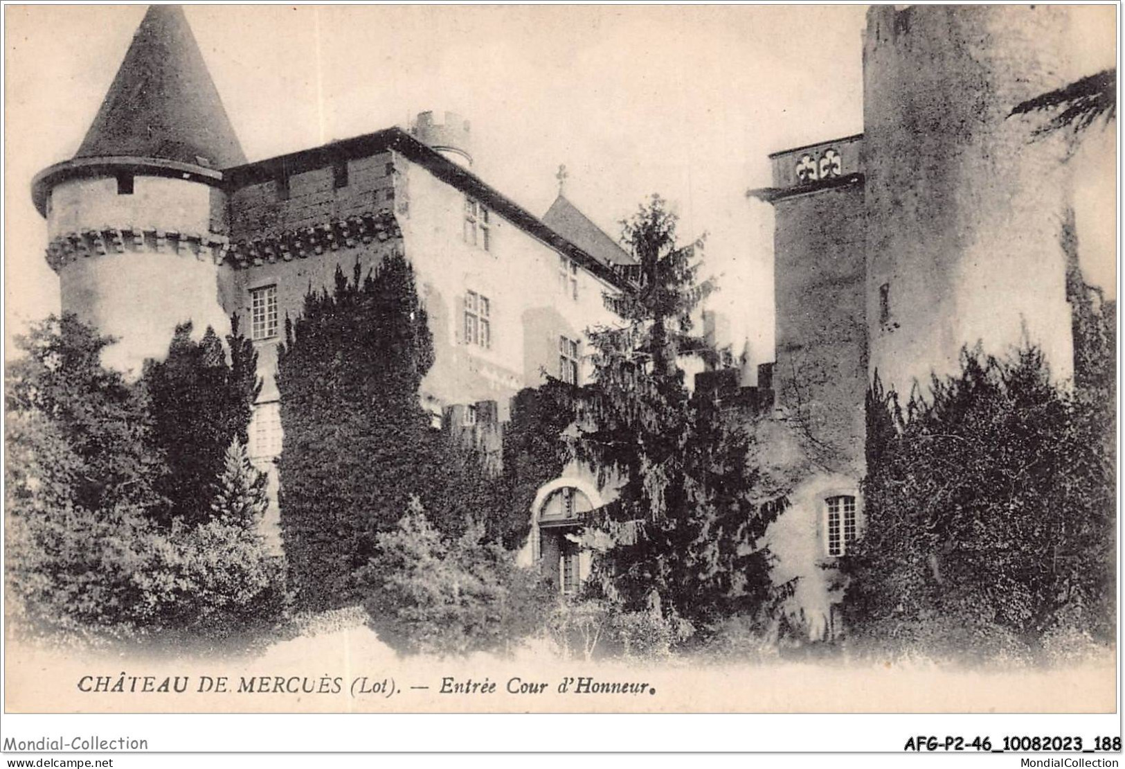 AFGP2-46-0180 - Château De MERCUES - Entrée Dour D'honneur  - Cahors