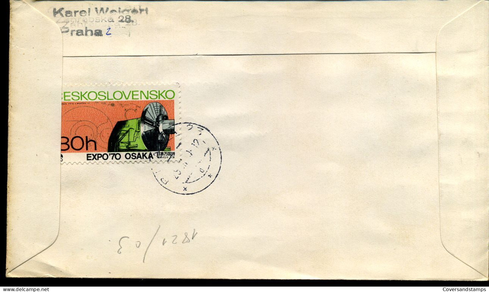 Registered Cover From Bratislava To Brussels, Belgium - Lettres & Documents