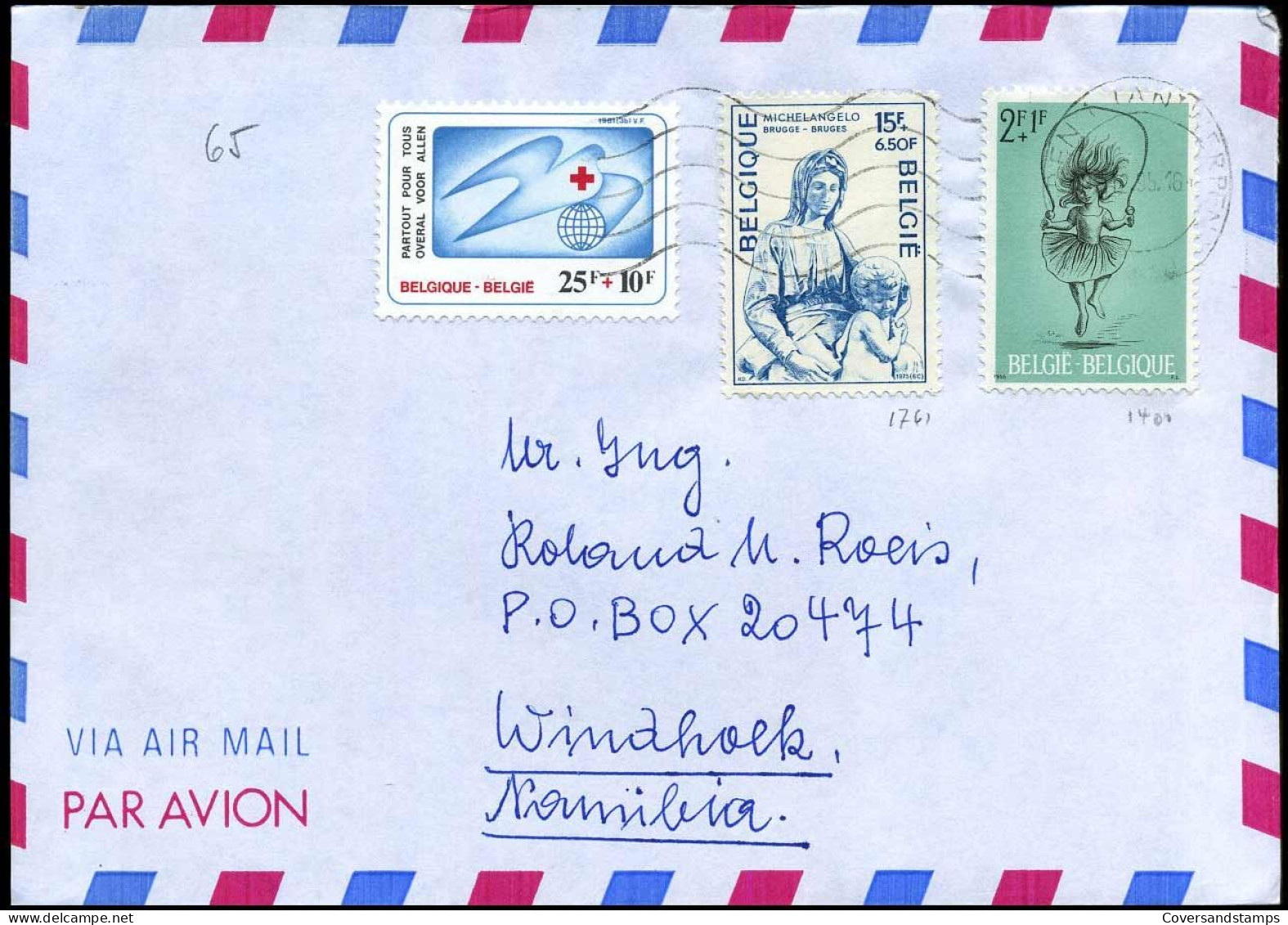 Cover Naar Windhoek, Namibia - Lettres & Documents