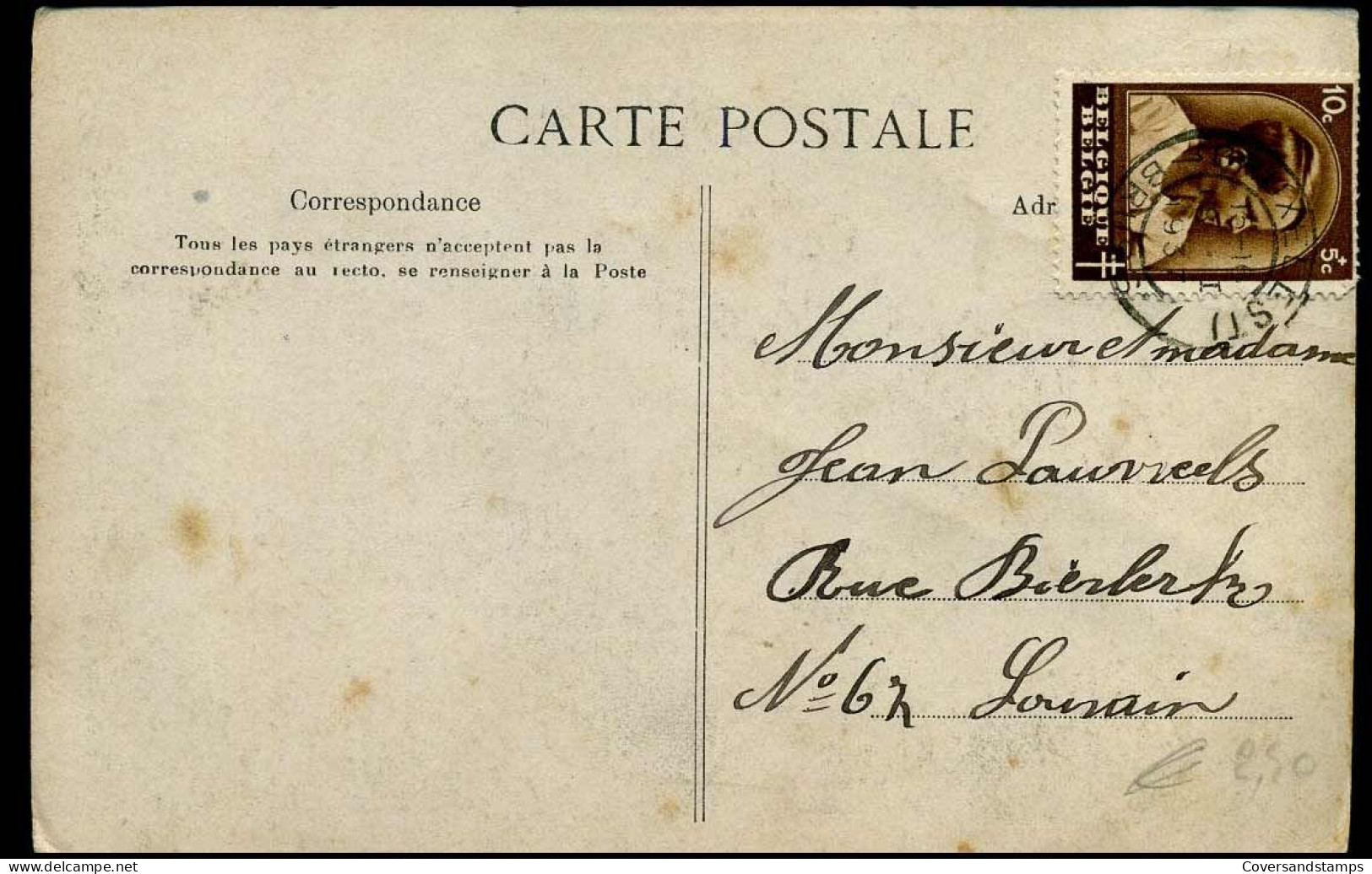 438 Op Postkaart - Lettres & Documents