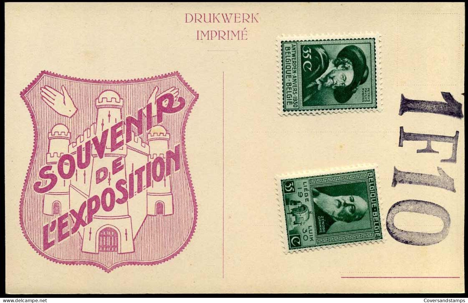 Souvenir De L'Exposition D'Anvers 1930 - Covers & Documents