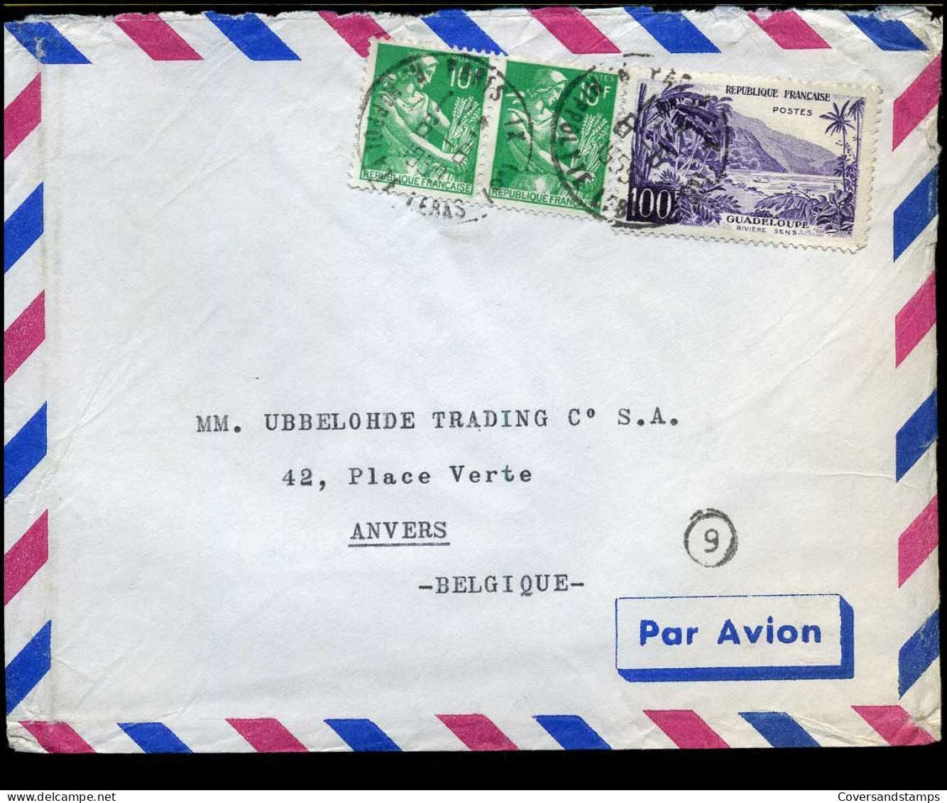 Cover To Antwerp, Belgium - Lettres & Documents