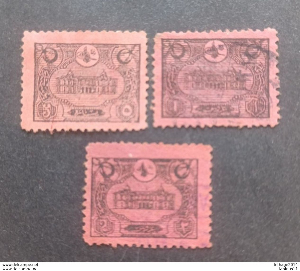 TURKEY OTTOMAN العثماني التركي Türkiye 1913 POSTAGE DUE CAT UNIF 46-49-50 - Gebraucht